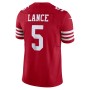Trey Lance San Francisco 49ers Nike Vapor F.U.S.E. Limited Jersey - Scarlet Trey Lance San Francisco 49ers Nike Vapor F.U.S.E. Limited Jersey - Scarlet