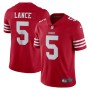 Trey Lance San Francisco 49ers Nike Vapor Limited Jersey - Scarlet Trey Lance San Francisco 49ers Nike Vapor Limited Jersey - Scarlet