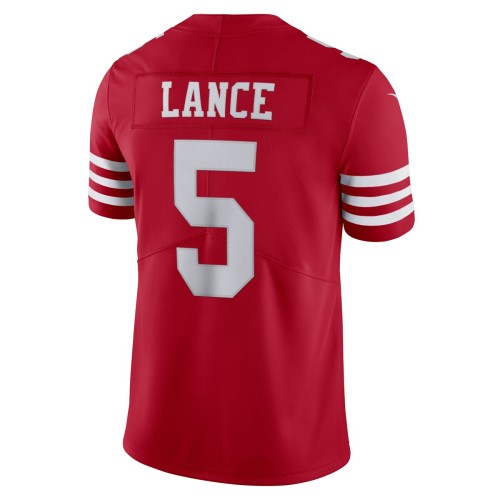 Trey Lance San Francisco 49ers Nike Vapor Limited Jersey - Scarlet Trey Lance San Francisco 49ers Nike Vapor Limited Jersey - Scarlet