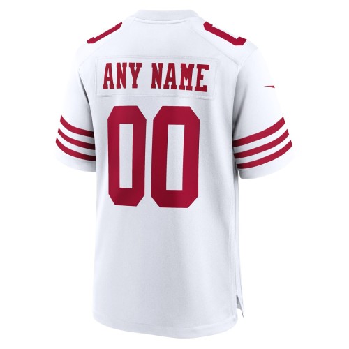 San Francisco 49ers Nike Game Custom Player Jersey - White San Francisco 49ers Nike Game Custom Player Jersey - White