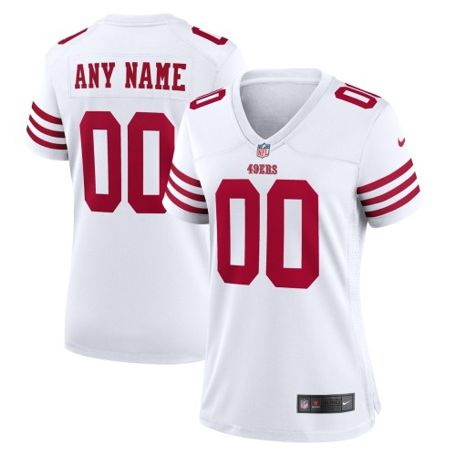 San Francisco 49ers Nike Women's Game Custom Jersey - White San Francisco 49ers Nike Women's Game Custom Jersey - White