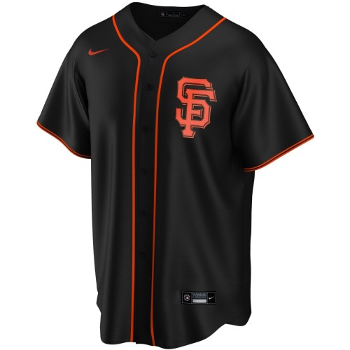 San Francisco Giants Nike Alternate Replica Custom Jersey - Black San Francisco Giants Nike Alternate Replica Custom Jersey - Black
