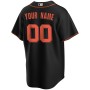 San Francisco Giants Nike Alternate Replica Custom Jersey - Black San Francisco Giants Nike Alternate Replica Custom Jersey - Black