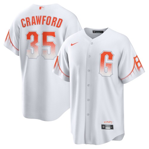 Brandon Crawford San Francisco Giants Nike City Connect Replica Player Jersey - White Brandon Crawford San Francisco Giants Nike City Connect Replica Player Jersey - White