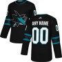San Jose Sharks adidas Alternate Authentic Custom Jersey - Black San Jose Sharks adidas Alternate Authentic Custom Jersey - Black