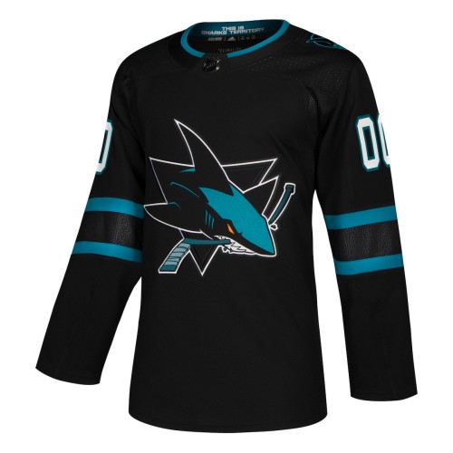 San Jose Sharks adidas Alternate Authentic Custom Jersey - Black San Jose Sharks adidas Alternate Authentic Custom Jersey - Black