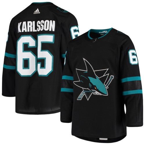Erik Karlsson San Jose Sharks adidas Alternate Authentic Jersey - Black Erik Karlsson San Jose Sharks adidas Alternate Authentic Jersey - Black