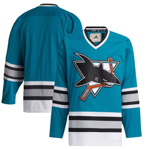 San Jose Sharks adidas Team Classics Authentic Blank Jersey - Teal San Jose Sharks adidas Team Classics Authentic Blank Jersey - Teal