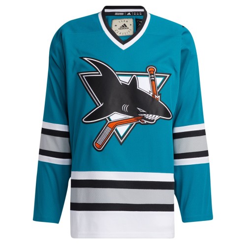 San Jose Sharks adidas Team Classics Authentic Blank Jersey - Teal San Jose Sharks adidas Team Classics Authentic Blank Jersey - Teal