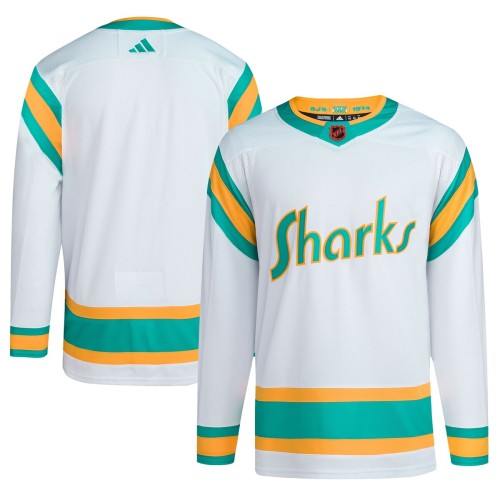 San Jose Sharks adidas Reverse Retro 2.0 Authentic Blank Jersey - White San Jose Sharks adidas Reverse Retro 2.0 Authentic Blank Jersey - White