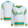 San Jose Sharks adidas Reverse Retro 2.0 Authentic Blank Jersey - White San Jose Sharks adidas Reverse Retro 2.0 Authentic Blank Jersey - White