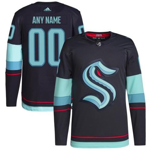 Seattle Kraken adidas Home Authentic Primegreen Custom Jersey - Navy Seattle Kraken adidas Home Authentic Primegreen Custom Jersey - Navy
