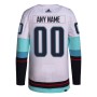 Seattle Kraken adidas Away Primegreen Authentic Custom Jersey - White