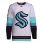 Seattle Kraken adidas Away Primegreen Authentic Jersey - White Seattle Kraken adidas Away Primegreen Authentic Jersey - White