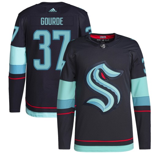 Yanni Gourde Seattle Kraken adidas Home Authentic Primegreen Player Jersey - Navy Yanni Gourde Seattle Kraken adidas Home Authentic Primegreen Player Jersey - Navy