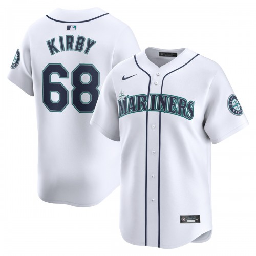 George Kirby Seattle Mariners Nike Home Limited Player Jersey - White