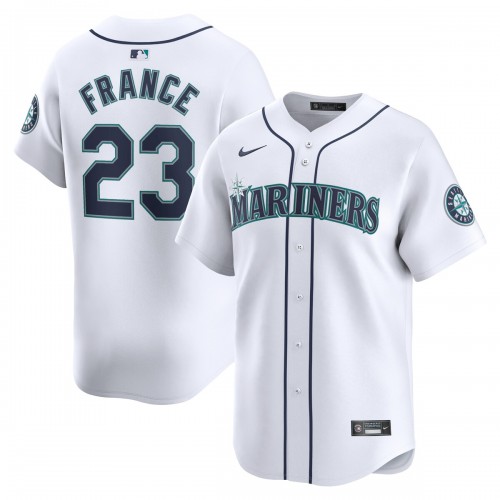 Ty France Seattle Mariners Nike Home Limited Player Jersey - White Ty France Seattle Mariners Nike Home Limited Player Jersey - White
