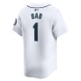 Seattle Mariners Nike #1 Dad Home Limited Jersey - White Seattle Mariners Nike #1 Dad Home Limited Jersey - White