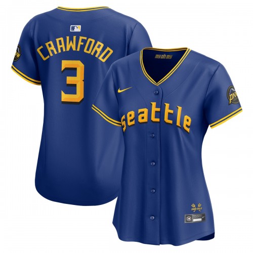 J.P. Crawford Seattle Mariners Nike Women's City Connect Limited Player Jersey - Royal J.P. Crawford Seattle Mariners Nike Women's City Connect Limited Player Jersey - Royal