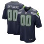 Seattle Seahawks Nike Custom Game Jersey - College Navy Seattle Seahawks Nike Custom Game Jersey - College Navy