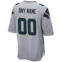 Seattle Seahawks Nike Alternate Custom Game Jersey - Gray Seattle Seahawks Nike Alternate Custom Game Jersey - Gray