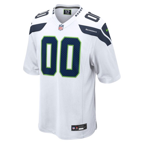 Seattle Seahawks Nike Custom Game Jersey - White Seattle Seahawks Nike Custom Game Jersey - White