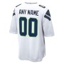 Seattle Seahawks Nike Custom Game Jersey - White Seattle Seahawks Nike Custom Game Jersey - White