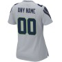 Seattle Seahawks Nike Women's Alternate Custom Game Jersey - Gray Seattle Seahawks Nike Women's Alternate Custom Game Jersey - Gray