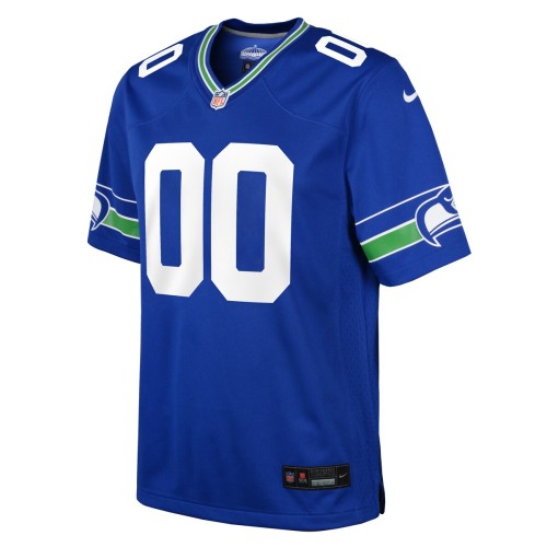 Seattle Seahawks Nike Youth Throwback Custom Jersey - Royal Seattle Seahawks Nike Youth Throwback Custom Jersey - Royal
