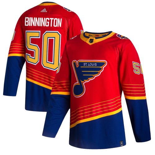 Jordan Binnington St. Louis Blues adidas 2020/21 Reverse Retro Authentic Player Jersey - Red Jordan Binnington St. Louis Blues adidas 2020/21 Reverse Retro Authentic Player Jersey - Red