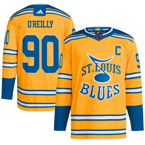 Ryan O'Reilly St. Louis Blues adidas Reverse Retro 2.0 Authentic Player Jersey - Yellow Ryan O'Reilly St. Louis Blues adidas Reverse Retro 2.0 Authentic Player Jersey - Yellow