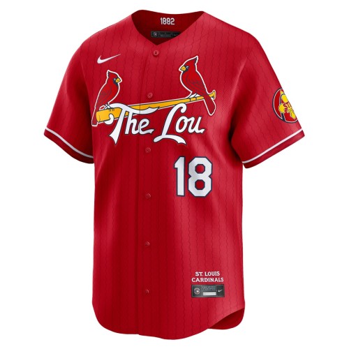 Jordan Walker St. Louis Cardinals Nike 2024 City Connect Limited Player Jersey - Red Jordan Walker St. Louis Cardinals Nike 2024 City Connect Limited Player Jersey - Red