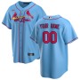 St. Louis Cardinals Nike Alternate Replica Custom Jersey - Light Blue St. Louis Cardinals Nike Alternate Replica Custom Jersey - Light Blue