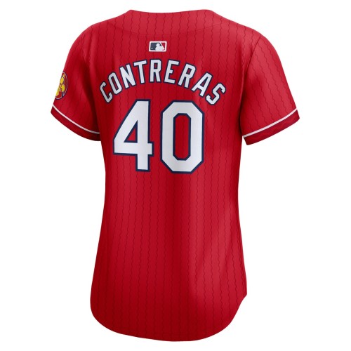 Willson Contreras St. Louis Cardinals Nike Women's 2024 City Connect Limited Player Jersey - Red Willson Contreras St. Louis Cardinals Nike Women's 2024 City Connect Limited Player Jersey - Red