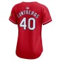 Willson Contreras St. Louis Cardinals Nike Women's 2024 City Connect Limited Player Jersey - Red Willson Contreras St. Louis Cardinals Nike Women's 2024 City Connect Limited Player Jersey - Red
