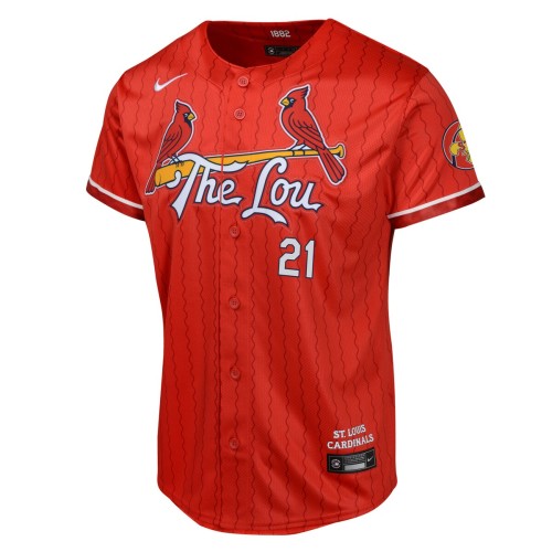 Lars Nootbaar St. Louis Cardinals Nike Youth 2024 City Connect Limited Player Jersey - Red Lars Nootbaar St. Louis Cardinals Nike Youth 2024 City Connect Limited Player Jersey - Red