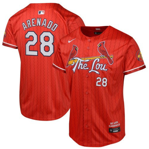 Nolan Arenado St. Louis Cardinals Nike Youth 2024 City Connect Limited Player Jersey - Red Nolan Arenado St. Louis Cardinals Nike Youth 2024 City Connect Limited Player Jersey - Red