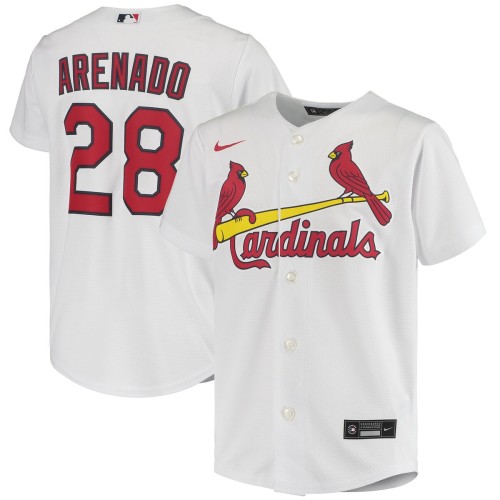 Nolan Arenado St. Louis Cardinals Nike Youth Alternate Replica Player Jersey - White Nolan Arenado St. Louis Cardinals Nike Youth Alternate Replica Player Jersey - White