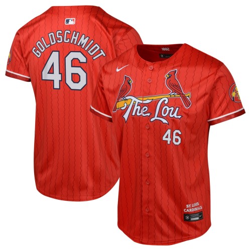 Paul Goldschmidt St. Louis Cardinals Nike Youth 2024 City Connect Limited Player Jersey - Red Paul Goldschmidt St. Louis Cardinals Nike Youth 2024 City Connect Limited Player Jersey - Red
