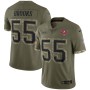 Derrick Brooks Tampa Bay Buccaneers 2022 Salute To Service Retired Player Limited Jersey - Olive Derrick Brooks Tampa Bay Buccaneers 2022 Salute To Service Retired Player Limited Jersey - Olive