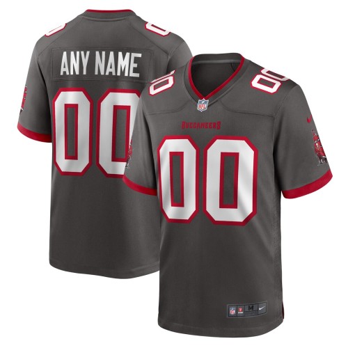 Tampa Bay Buccaneers Nike Alternate Custom Game Jersey - Pewter Tampa Bay Buccaneers Nike Alternate Custom Game Jersey - Pewter