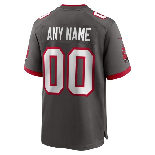 Tampa Bay Buccaneers Nike Alternate Custom Game Jersey - Pewter Tampa Bay Buccaneers Nike Alternate Custom Game Jersey - Pewter