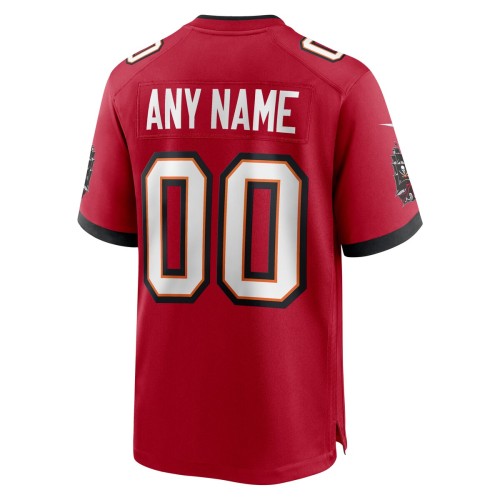 Nike Tampa Bay Buccaneers Custom Game Jersey - Red Nike Tampa Bay Buccaneers Custom Game Jersey - Red
