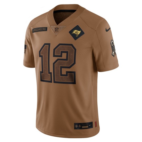 Tom Brady Tampa Bay Buccaneers Nike 2023 Salute To Service Limited Jersey - Brown Tom Brady Tampa Bay Buccaneers Nike 2023 Salute To Service Limited Jersey - Brown