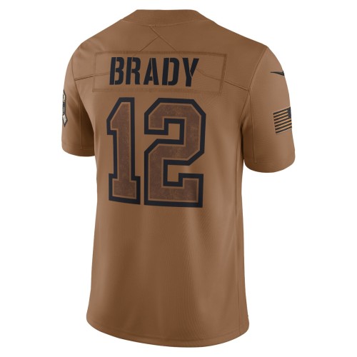 Tom Brady Tampa Bay Buccaneers Nike 2023 Salute To Service Limited Jersey - Brown Tom Brady Tampa Bay Buccaneers Nike 2023 Salute To Service Limited Jersey - Brown