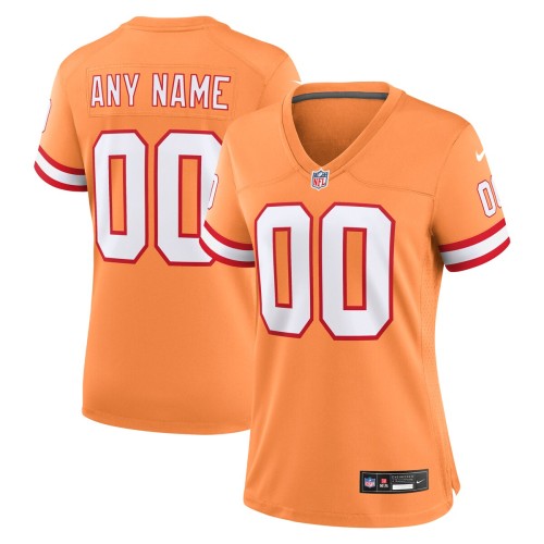Tampa Bay Buccaneers Nike Women's Custom Throwback Game Jersey - Orange Tampa Bay Buccaneers Nike Women's Custom Throwback Game Jersey - Orange