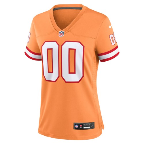 Tampa Bay Buccaneers Nike Women's Custom Throwback Game Jersey - Orange Tampa Bay Buccaneers Nike Women's Custom Throwback Game Jersey - Orange