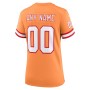 Tampa Bay Buccaneers Nike Women's Custom Throwback Game Jersey - Orange Tampa Bay Buccaneers Nike Women's Custom Throwback Game Jersey - Orange
