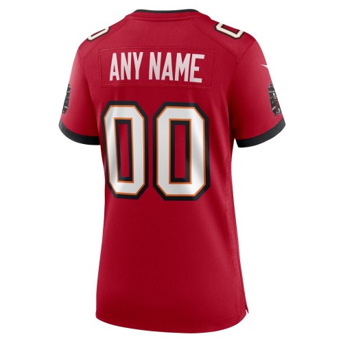 Nike Tampa Bay Buccaneers Women's Custom Game Jersey - Red Nike Tampa Bay Buccaneers Women's Custom Game Jersey - Red