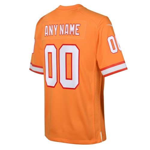 Tampa Bay Buccaneers Nike Youth Custom Throwback Game Jersey - Orange Tampa Bay Buccaneers Nike Youth Custom Throwback Game Jersey - Orange